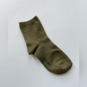Celine Olive Green Sock